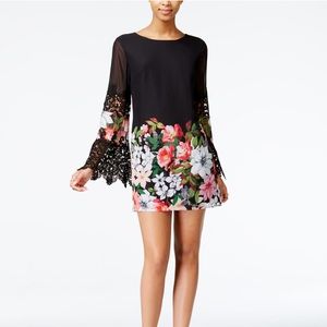 GUESS Mixed Media Swing Dress